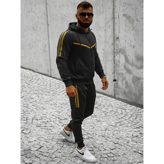 Vīriešu sporta kostīms Ronex melnā krāsā JS/C8117