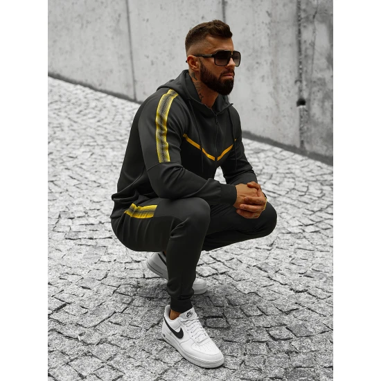 Vīriešu sporta kostīms Ronex melnā krāsā JS/C8117