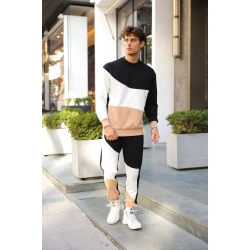 Melns/brūns daudzkrāsains vīriešu komplekts Hipos