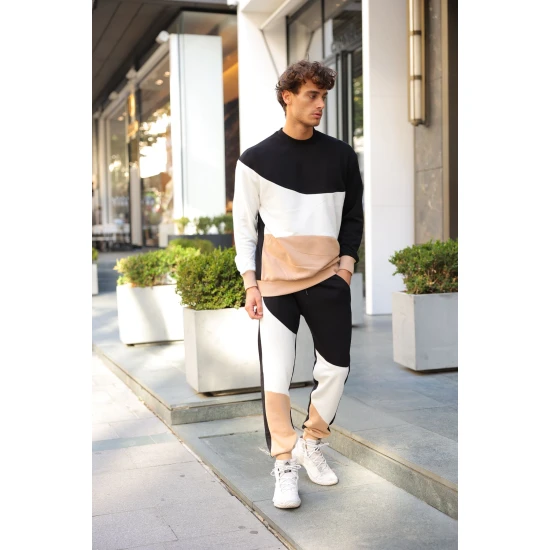 Melns/brūns daudzkrāsains vīriešu komplekts Hipos PK3026 Premium