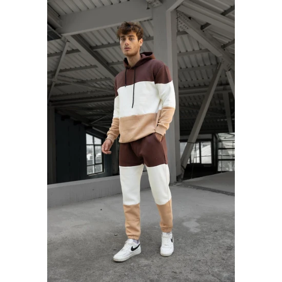 Vīriešu trīs krāsu melns treniņtērps One PK3020 Premium