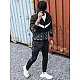 Vīriešu sporta komplekts melnā krāsā Vego AX0604