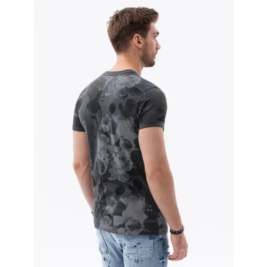 Dark grey men's shirt Komel V6 S1377