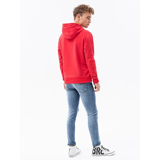 Sarkans vīriešu džemperis Lutol B1351