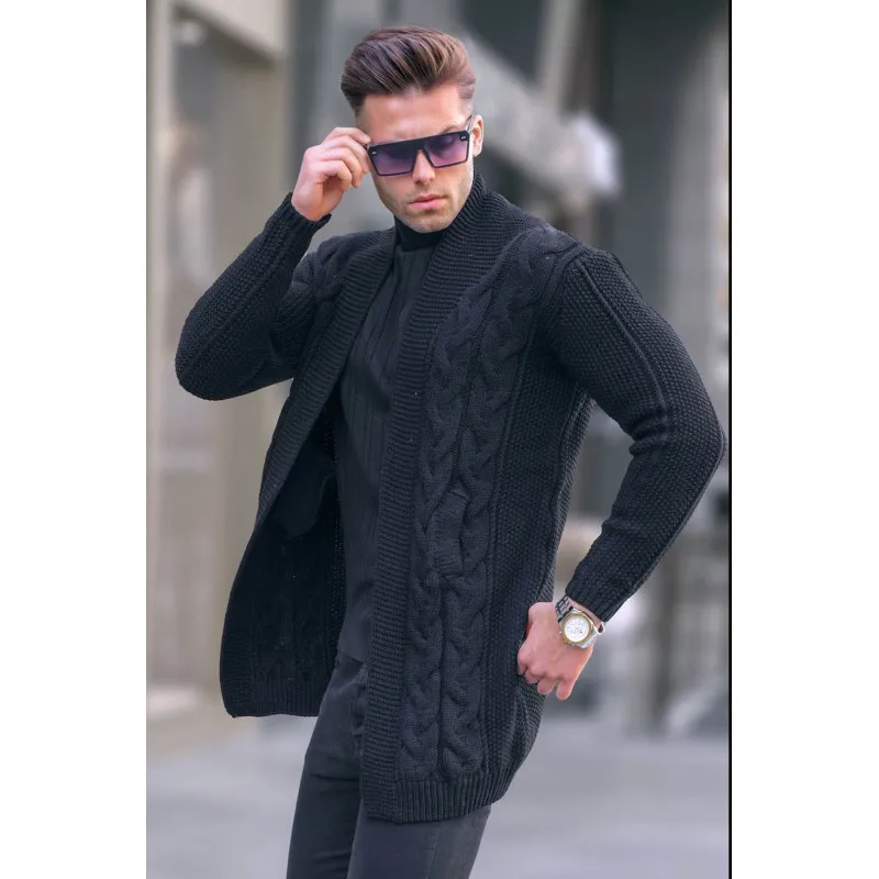 Vīriešu džemperis Roget melnā krāsā PK5996 Premium