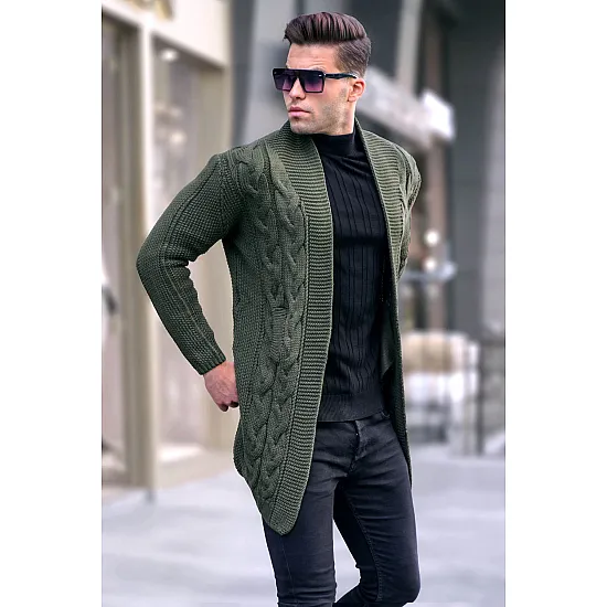 Vīriešu haki krāsas džemperis Roget PK5996 Premium