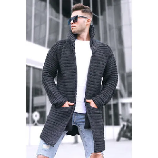 Tumši pelēks vīriešu džemperis Hira PK5615 Premium