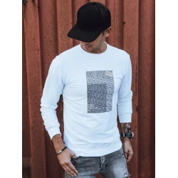 Balts vīriešu džemperis Sovel