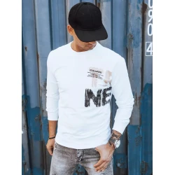 Vīriešu balts džemperis Vate