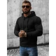 Vīriešu melns džemperis ar kapuci Kiko JS/2009/1