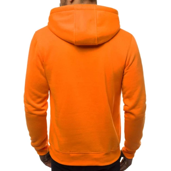 Oranžs vīriešu džemperis ar kapuci no Buvoli JS/2009
