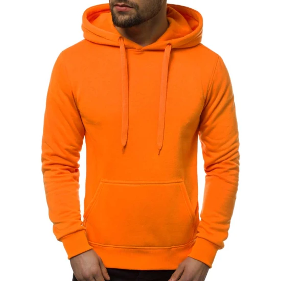 Oranžs vīriešu džemperis ar kapuci no Buvoli JS/2009