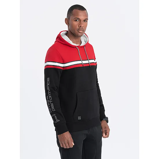 Czerwony sweter Vona V3 OM-SSNZ-22FW-014