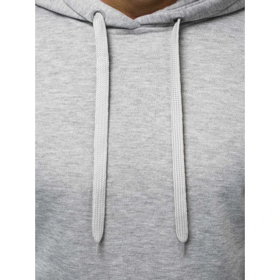 Vīriešu pelēks džemperis ar kapuci Buvoli JS/2009