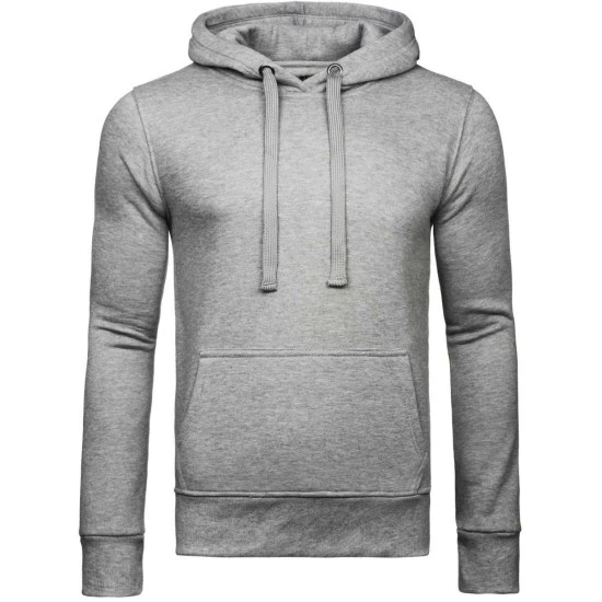 Vīriešu pelēks džemperis ar kapuci Buvoli JS/2009
