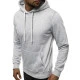 Vīriešu pelēks džemperis ar kapuci Buvoli JS/2009