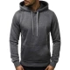 Vīriešu tumši pelēks džemperis ar kapuci Buvoli JS/2009