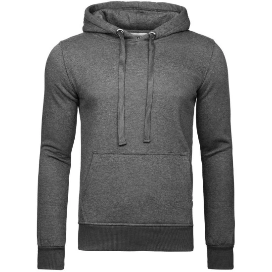 Vīriešu tumši pelēks džemperis ar kapuci Buvoli JS/2009