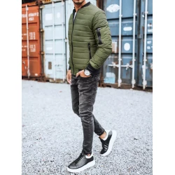 Vīriešu stepēta zaļa jaka Minti