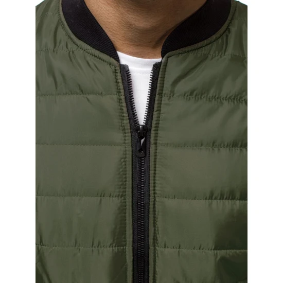 Vīriešu stepēta zaļa jaka Minti JS/MY02Z