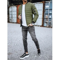 Vīriešu stepēta zaļa jaka Minti