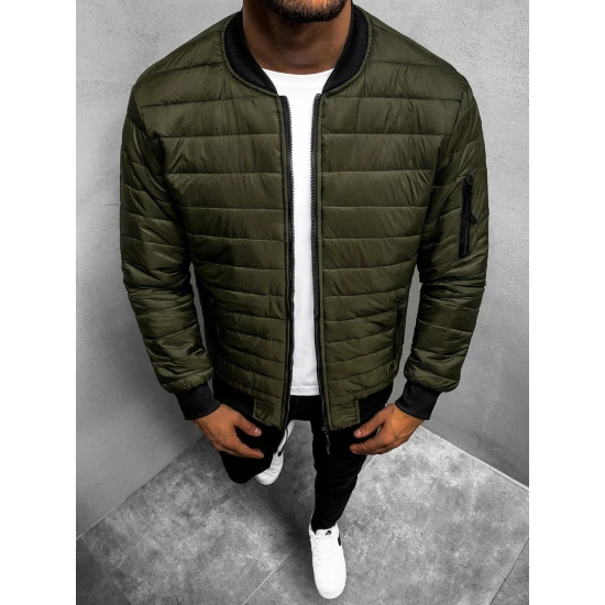 Vīriešu stepēta zaļa jaka Minti JS/MY02Z