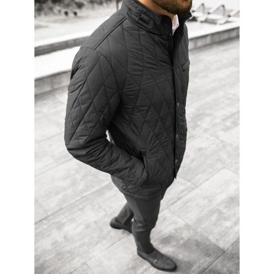 Vīriešu stepēta melna jaka Midon JS/22M111/1