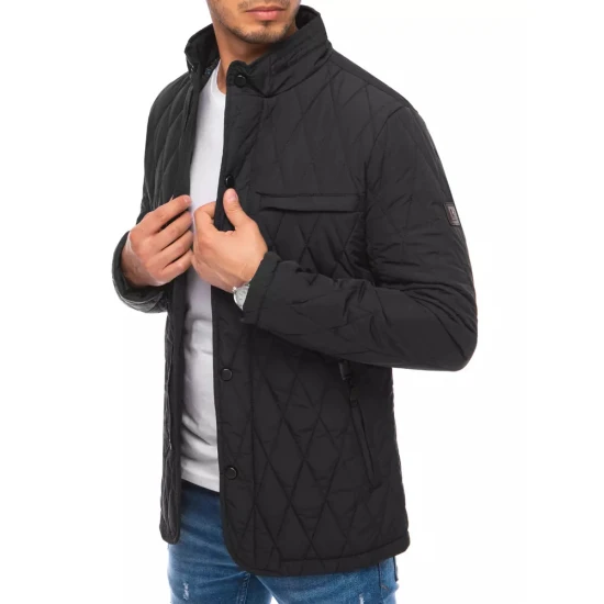 Vīriešu stepēta melna jaka Midon JS/22M111/1