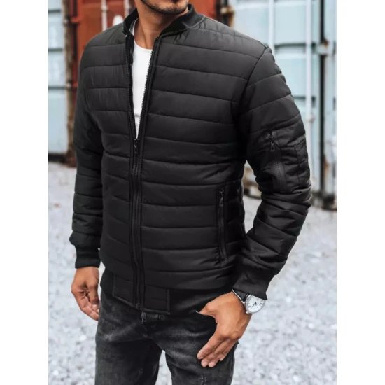 Vīriešu stepēta melna jaka Minti JS/MY02Z