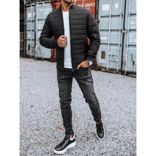 Vīriešu stepēta melna jaka Minti JS/MY02Z