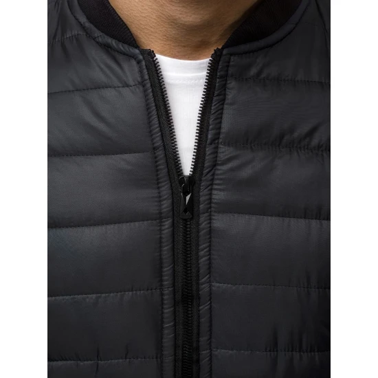 Vīriešu stepēta melna jaka Minti JS/MY02Z