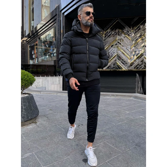 Vīriešu melna jaka Klover PK3536 Premium