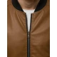 Karameļkrāsas eko ādas vīriešu jaka Lugon JB/JP1147