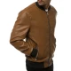 Karameļkrāsas eko ādas vīriešu jaka Lugon JB/JP1147