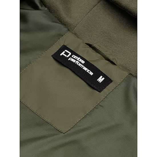 Khaki jaka ar kapuci vīriešiem Okar C601 Premium