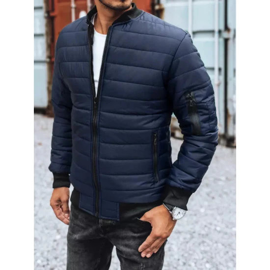 Vīriešu stepēta tumši zila jaka Minti JS/MY02Z