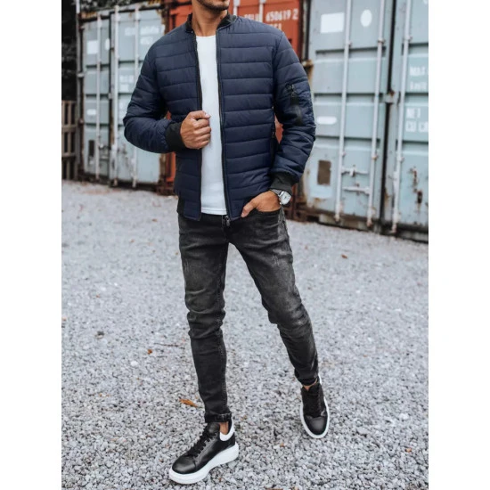 Vīriešu stepēta tumši zila jaka Minti JS/MY02Z