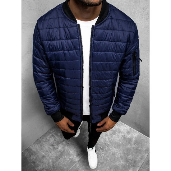 Vīriešu stepēta tumši zila jaka Minti JS/MY02Z