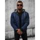 Tumši zila vīriešu jaka ar kapuci Lator JS/8M986/215