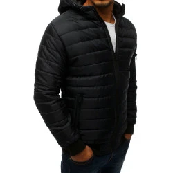 Vīriešu pavasara-rudens jaka melnā krāsā Nosal