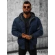 Vīriešu tumši zila jaka ar kapuci Ogmina