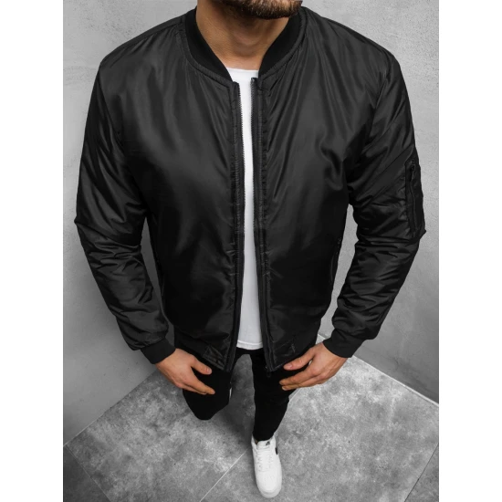 Vīriešu melna jaka AK95