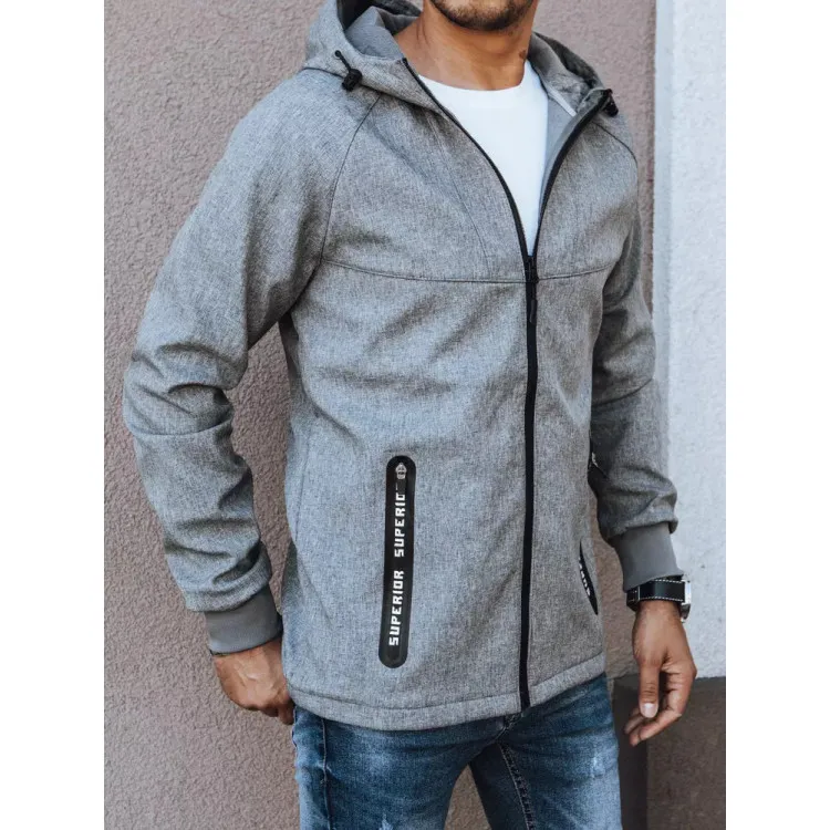 Softshell pelēka jaka vīriešiem Sofi TX4164