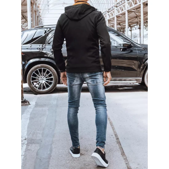 Vīriešu melna jaka ar oranžām detaļām Arot TX4175