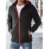 Vīriešu melna jaka ar sarkanām detaļām Arot TX4173