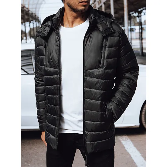 Meeste tepitud jakk must Eter TX4448