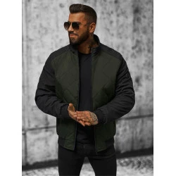 Vīriešu tumši zaļa jaka Rober