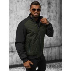 Vīriešu tumši zaļa jaka Rober