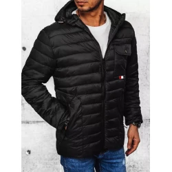 Vīriešu melna jaka Gobar