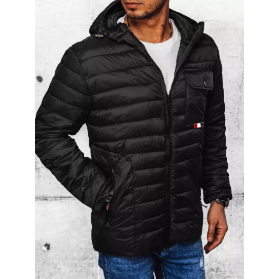 Vīriešu melna jaka Gobar TX4399